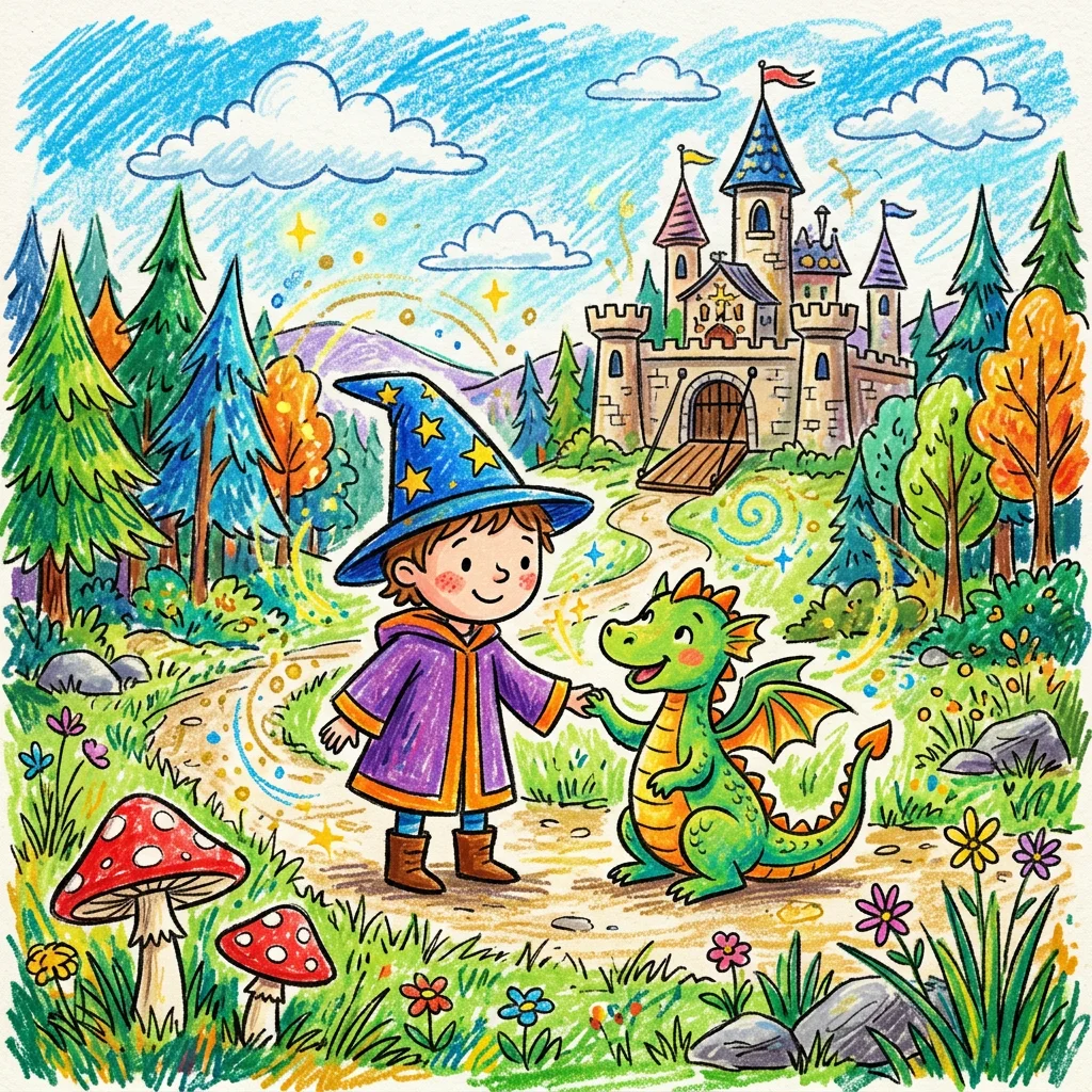 Sample illustration from a personalized LittleReaders children's book